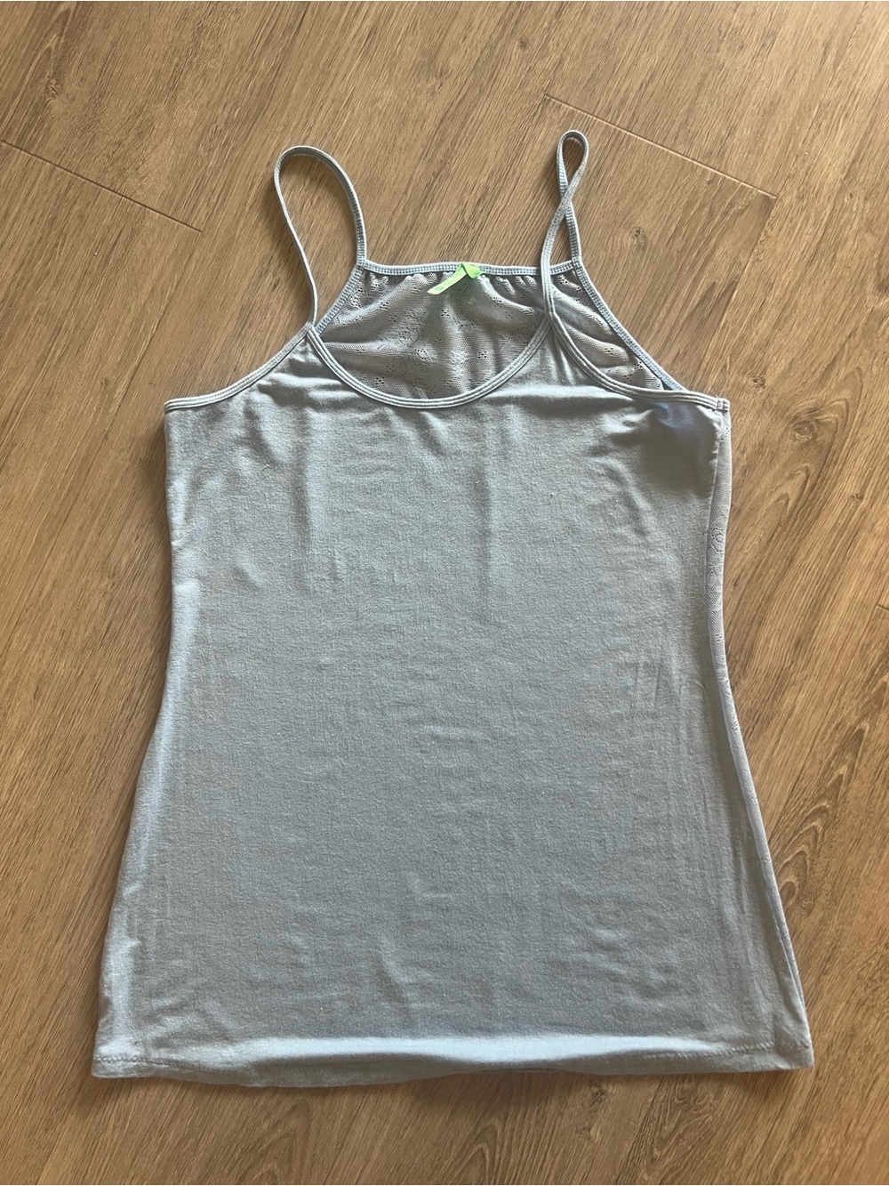 Honeydew Intimates Sky Blue Spaghetti Strap Cami with lace back